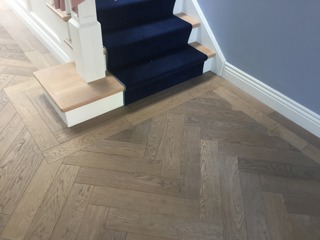Stairs finish with border