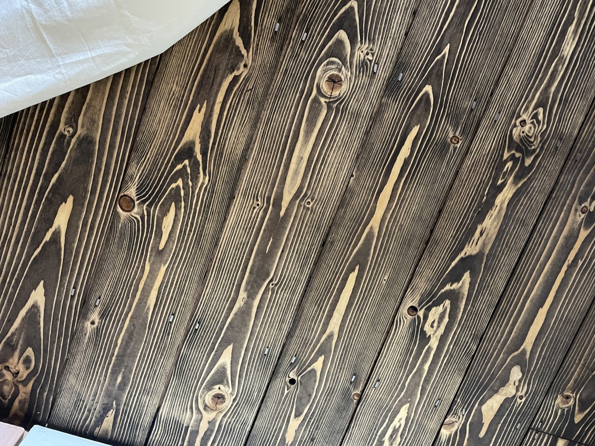 Oiled floor , grain beautifully highlighted 
